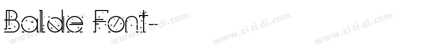 Balde Font字体转换